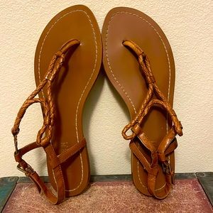 Ralph Lauren leather sandals.